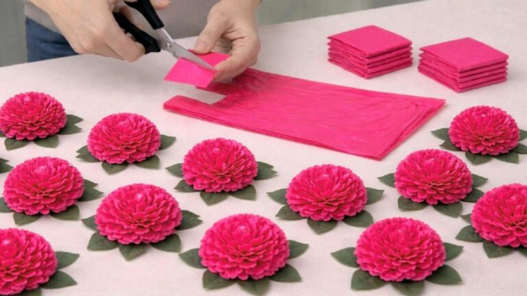 Diese einfache Technik verwandelt Plastiktüten in atemberaubende Blumen … du wirst