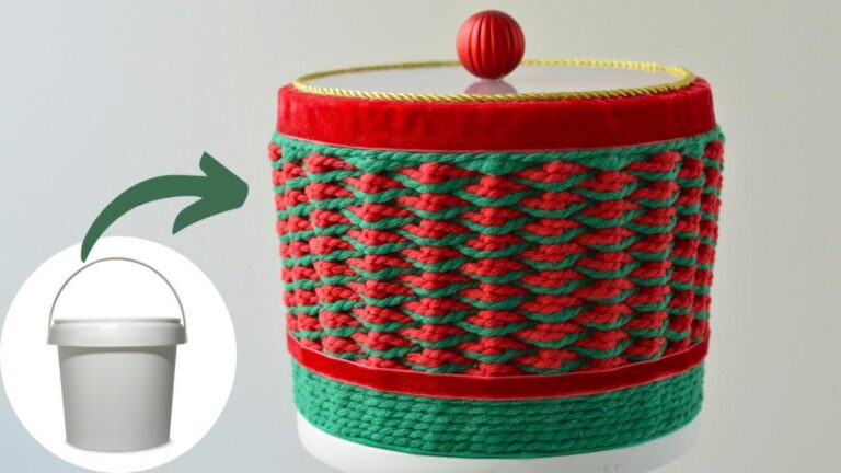 Dieser einfache Trick verwandelt einen Plastikbehälter in ein bezauberndes