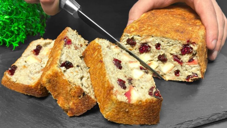 Dieser einfache Diätkuchen mit Haferflocken und Äpfeln ist im Nu zauberhaft …