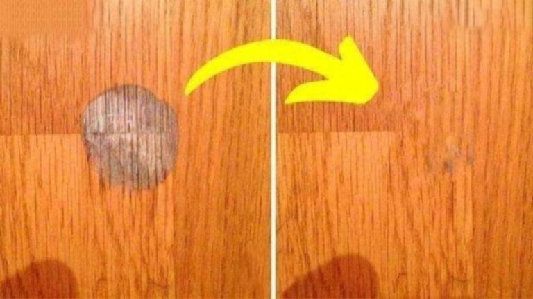 Der Trick der Hausfrauen: So entfernst du Bleicheflecken vom Parkett